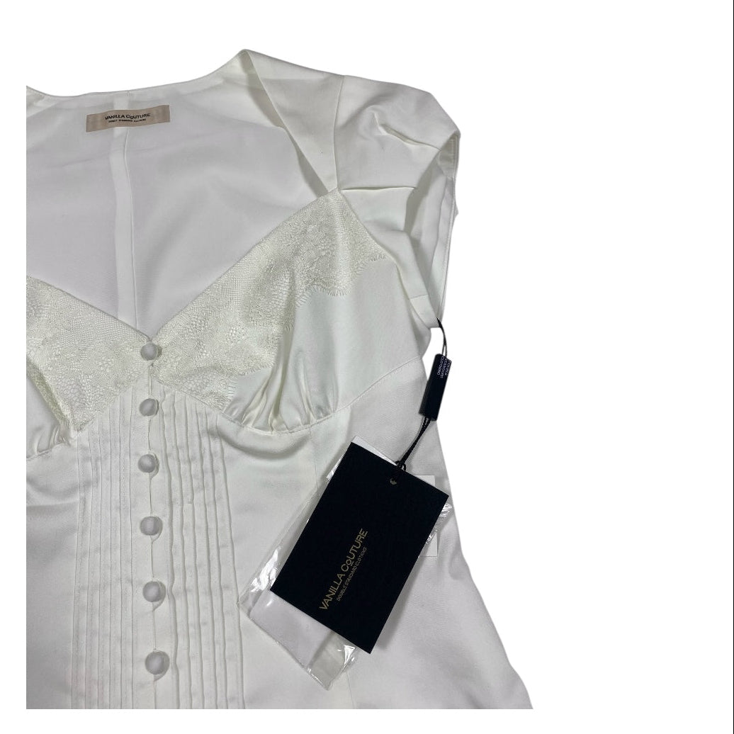 Double Standard Lace Bustier Milkmaid Top