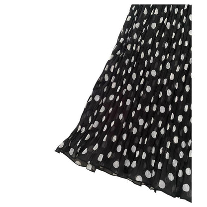 Lest Rose Sheer Polka Dot Pleated Milkmaid Top