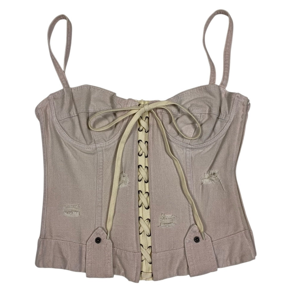 Dolce & Gabbana ITTIERRE Denim Utility Boned Corset
