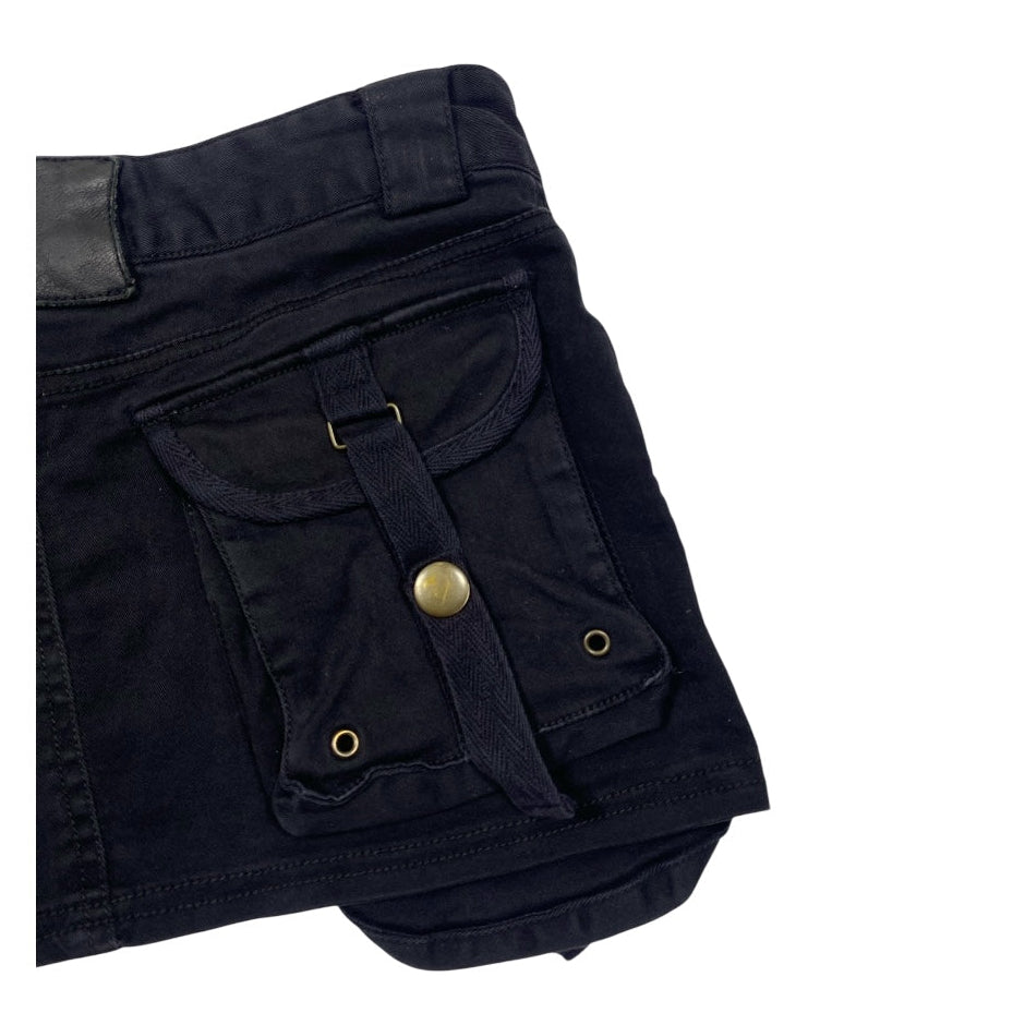 Egoist Grommet Cargo Low Rise Miniskirt