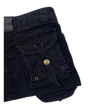 Egoist Grommet Cargo Low Rise Miniskirt