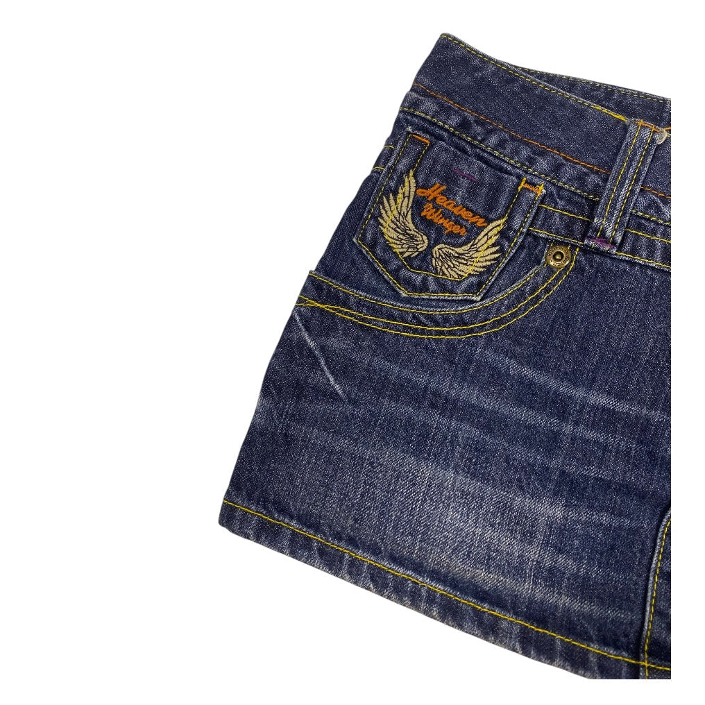 Sky Bomber Angel Wing Low Rise Micro Miniskirt