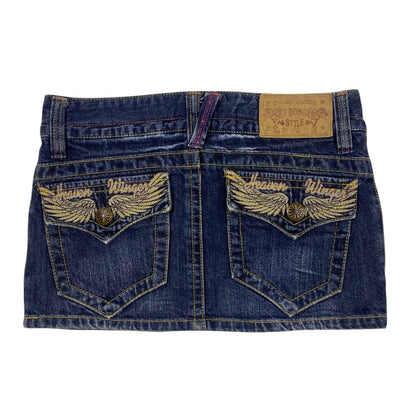 Sky Bomber Angel Wing Low Rise Micro Miniskirt