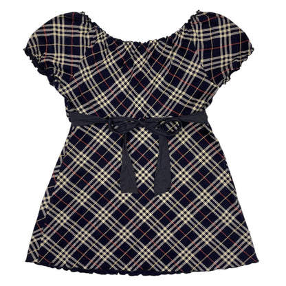 Burberry Blue Label Nova Check Milkmaid Top