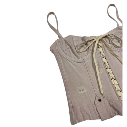 Dolce & Gabbana ITTIERRE Denim Utility Boned Corset