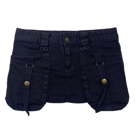 Egoist Grommet Cargo Low Rise Miniskirt