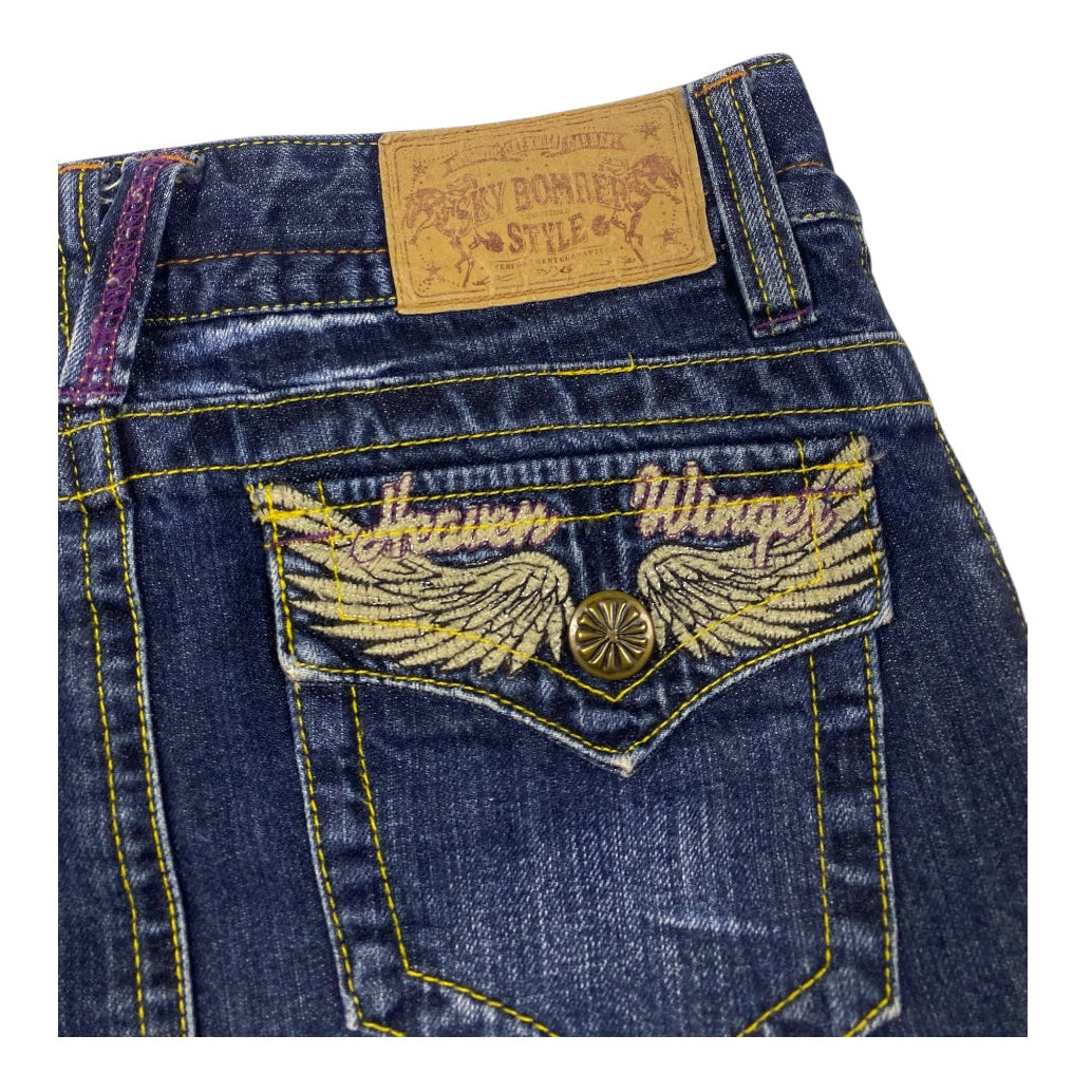 Sky Bomber Angel Wing Low Rise Micro Miniskirt