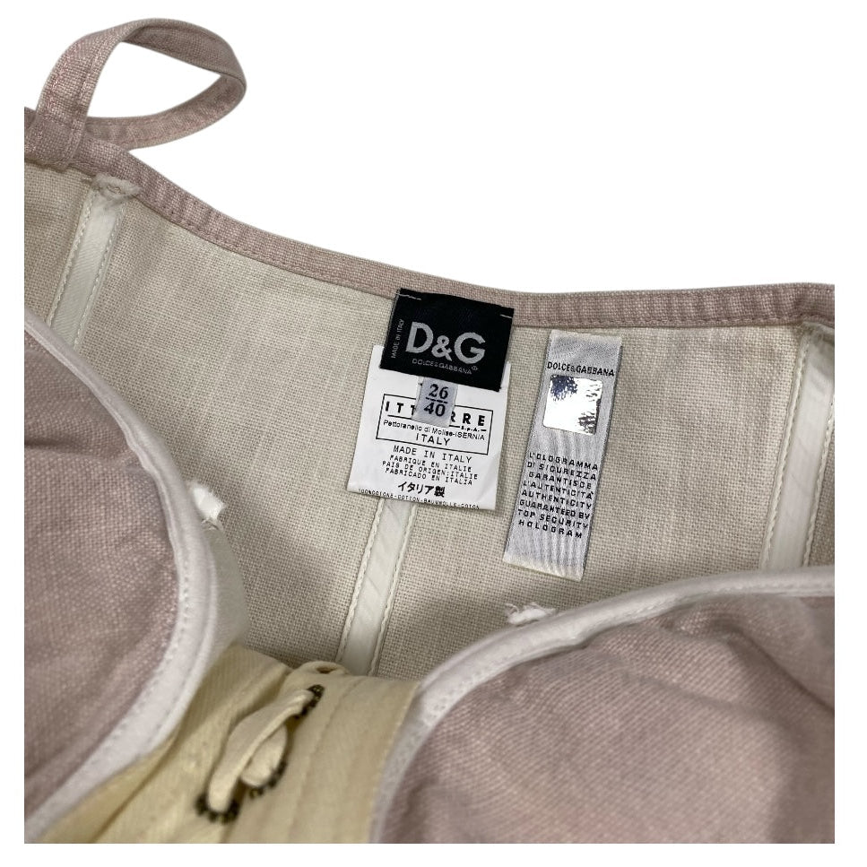 Dolce & Gabbana ITTIERRE Denim Utility Boned Corset