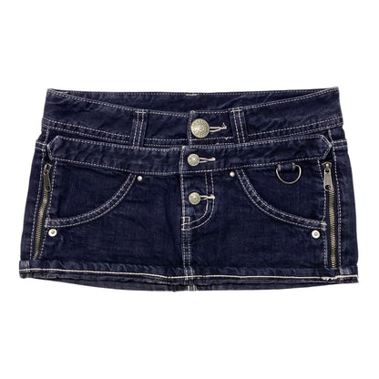 Maison Gilfy Double Waistband Low Rise Miniskirt