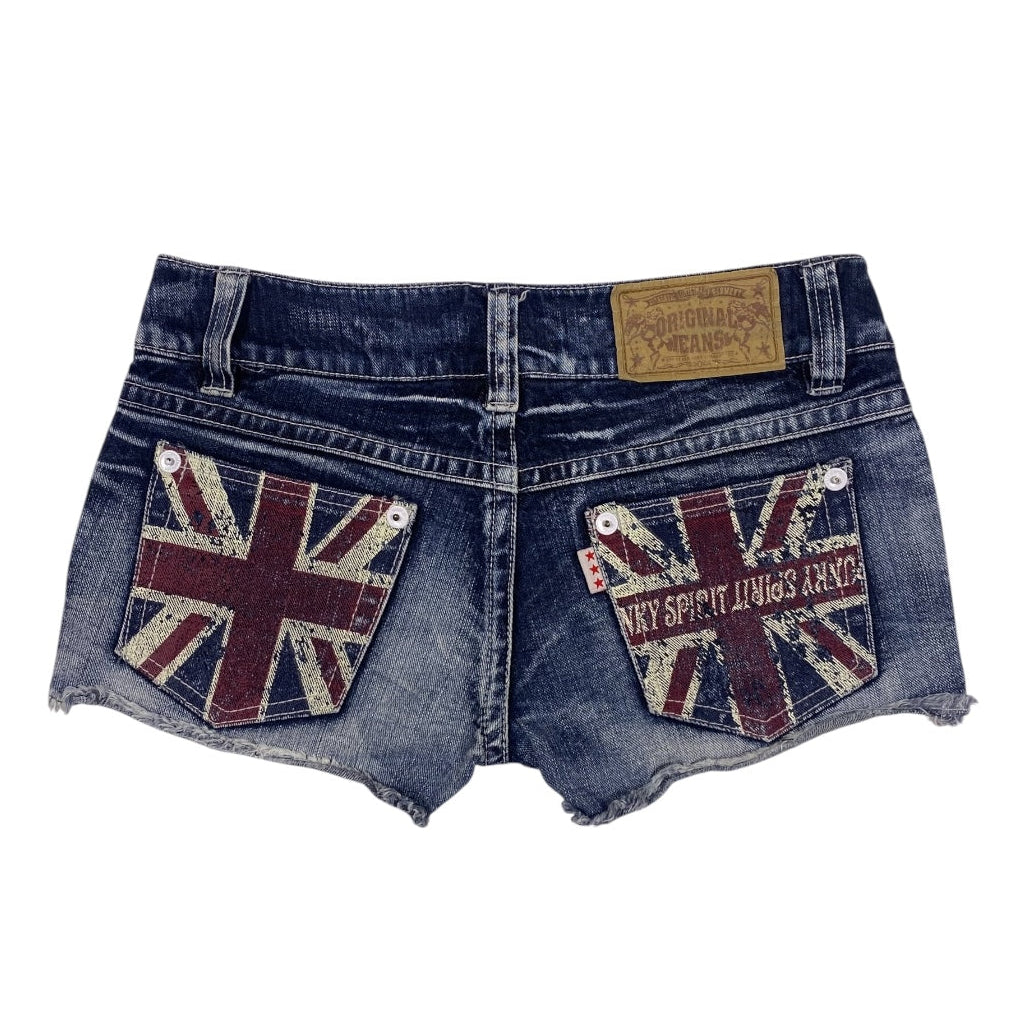 Original Jeans Union Jack Low Rise Denim Shorts
