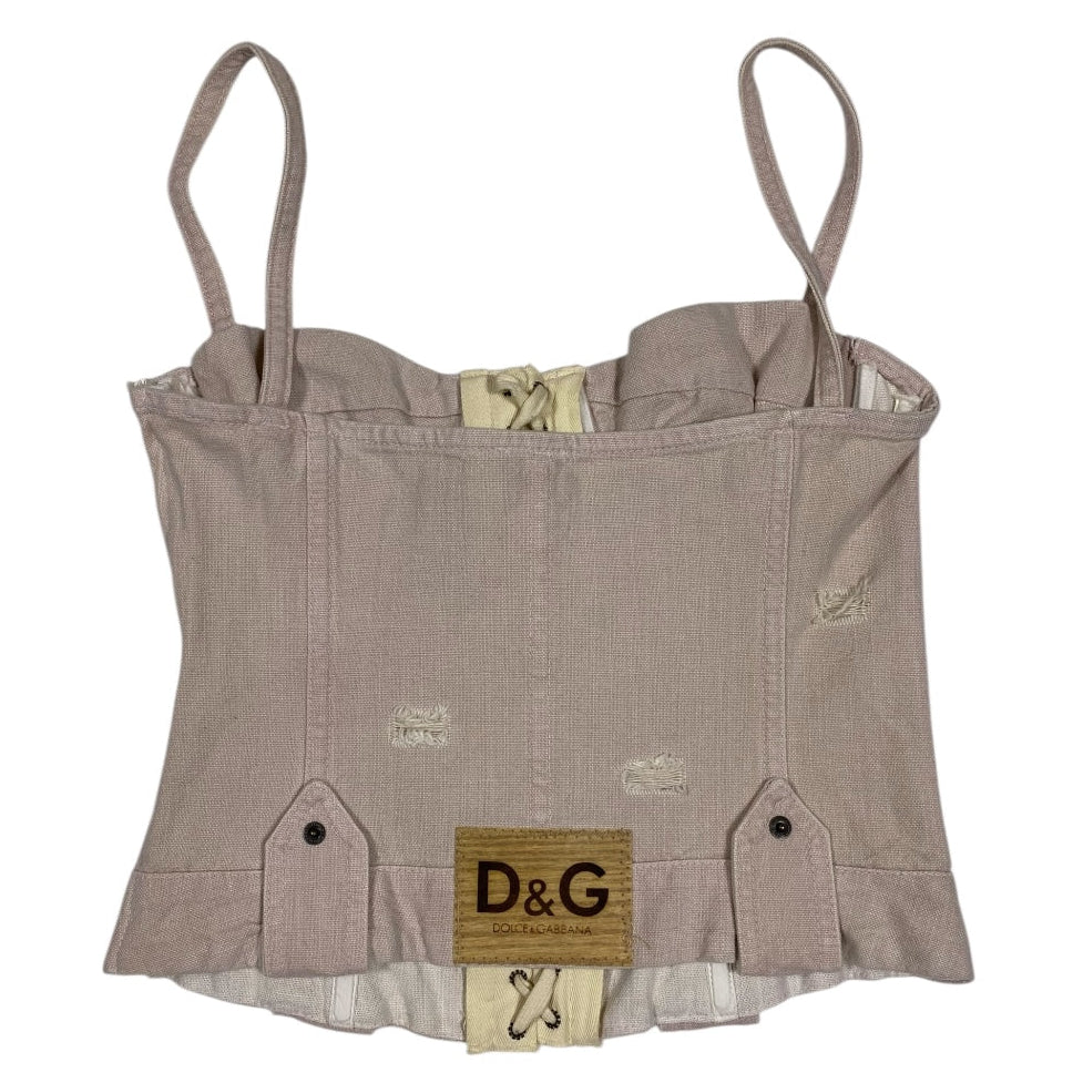 Dolce & Gabbana ITTIERRE Denim Utility Boned Corset