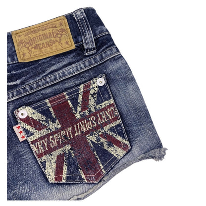 Original Jeans Union Jack Low Rise Denim Shorts