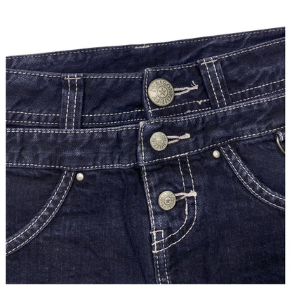 Maison Gilfy Double Waistband Low Rise Miniskirt