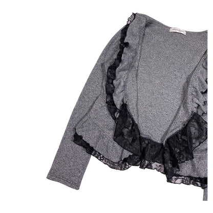 Healthy Karen Milkmaid Top & Ruffle Cardigan Set