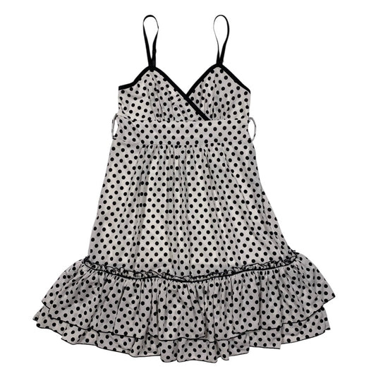 Cecil Mcbee Polka Dot Ruffle Midi Dress