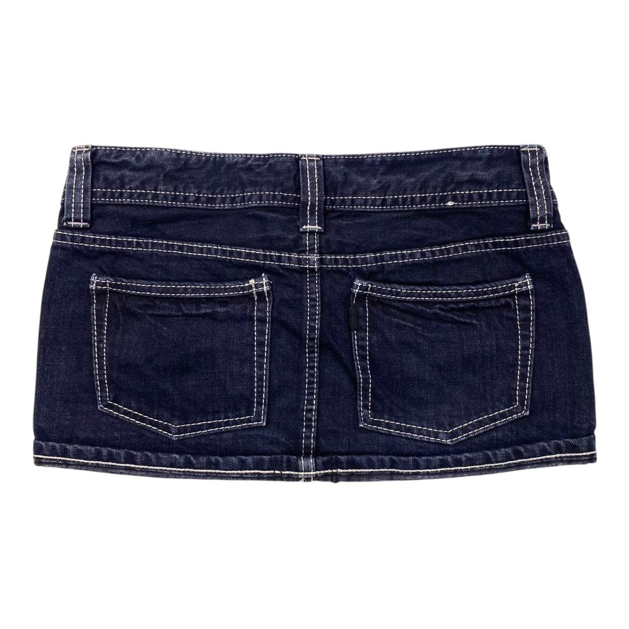 Maison Gilfy Double Waistband Low Rise Miniskirt