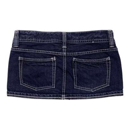 Maison Gilfy Double Waistband Low Rise Miniskirt