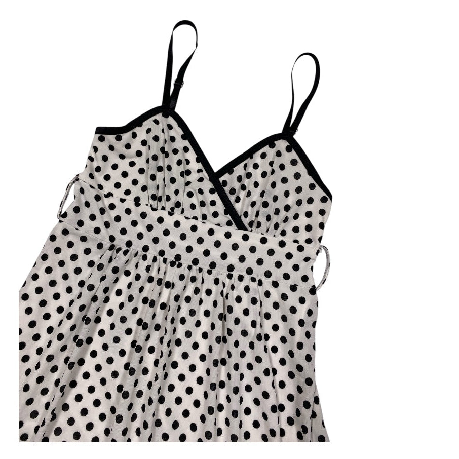 Cecil Mcbee Polka Dot Ruffle Midi Dress