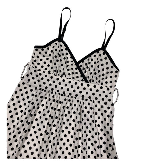 Cecil Mcbee Polka Dot Ruffle Midi Dress