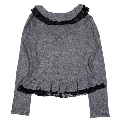 Healthy Karen Milkmaid Top & Ruffle Cardigan Set