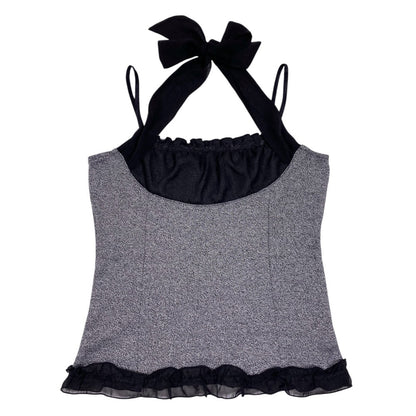 Healthy Karen Milkmaid Top & Ruffle Cardigan Set
