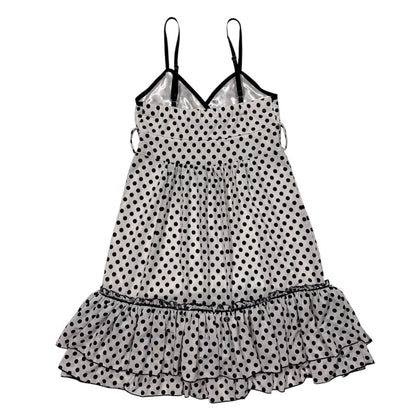Cecil Mcbee Polka Dot Ruffle Midi Dress
