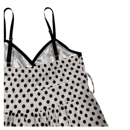 Cecil Mcbee Polka Dot Ruffle Midi Dress