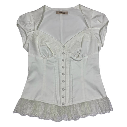 Double Standard Lace Bustier Milkmaid Top