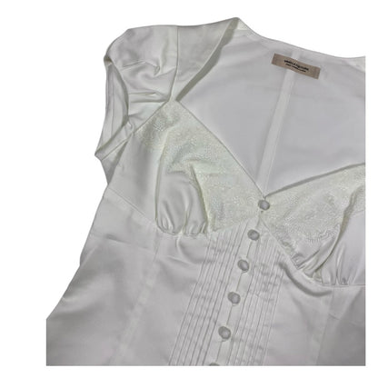 Double Standard Lace Bustier Milkmaid Top