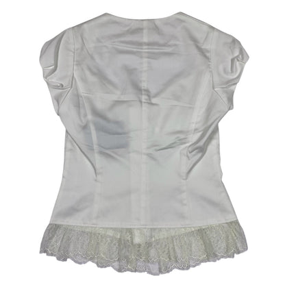 Double Standard Lace Bustier Milkmaid Top