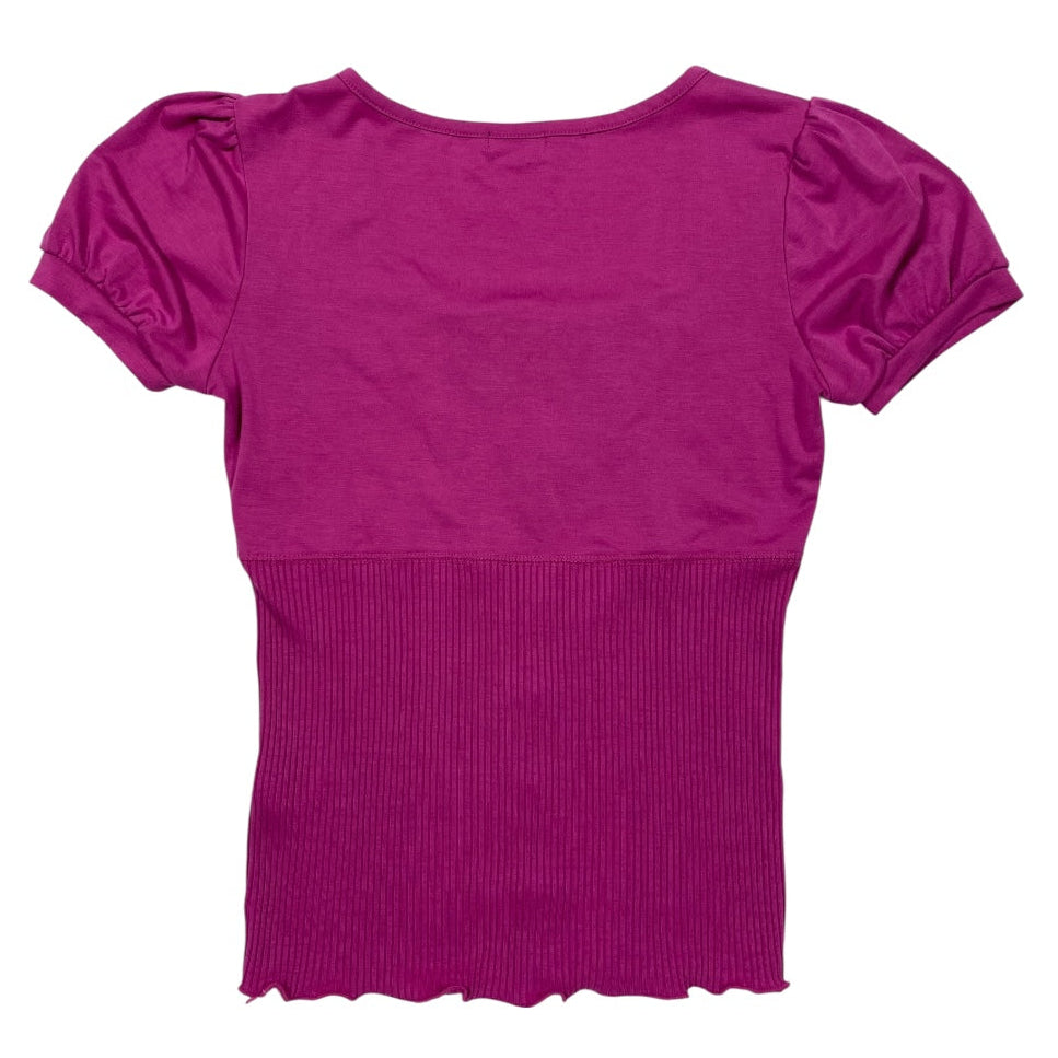 Luccica Puff Sleeve Layered Milkmaid Top