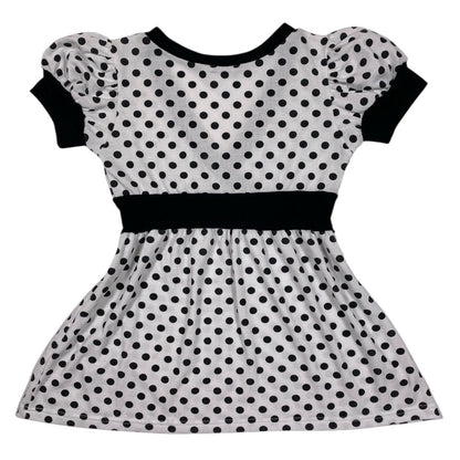 Jessy Logan Polka Dot Puff Sleeve Babydoll Top