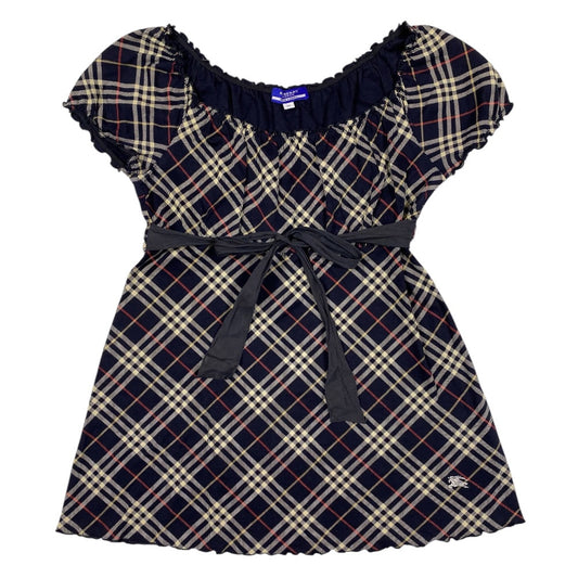 Burberry Blue Label Nova Check Milkmaid Top