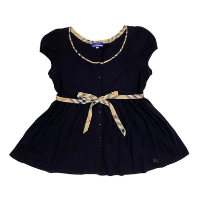 Burberry Blue Label Black Milkmaid Top