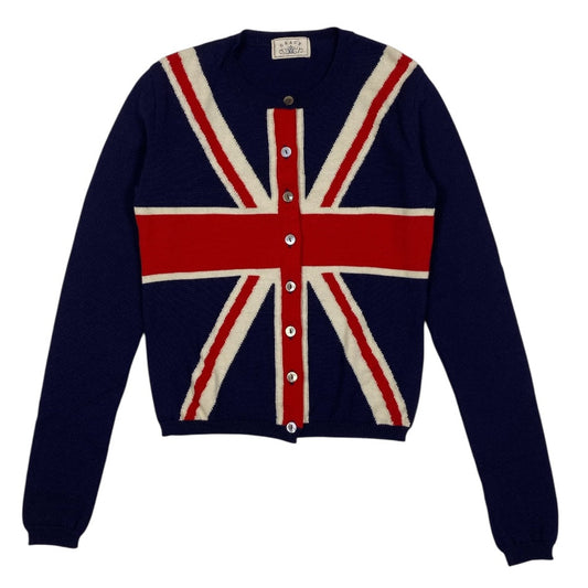 Grace Union Jack Wool Cardigan Sweater