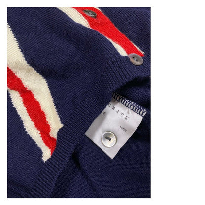 Grace Union Jack Wool Cardigan Sweater