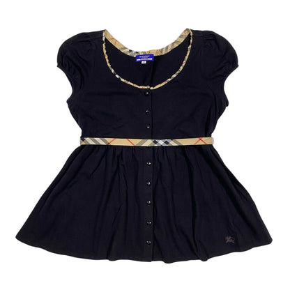 Burberry Blue Label Black Milkmaid Top